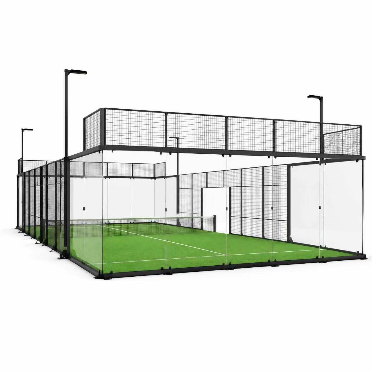Super Panoramic Padel Court Cornerless Design Professional C