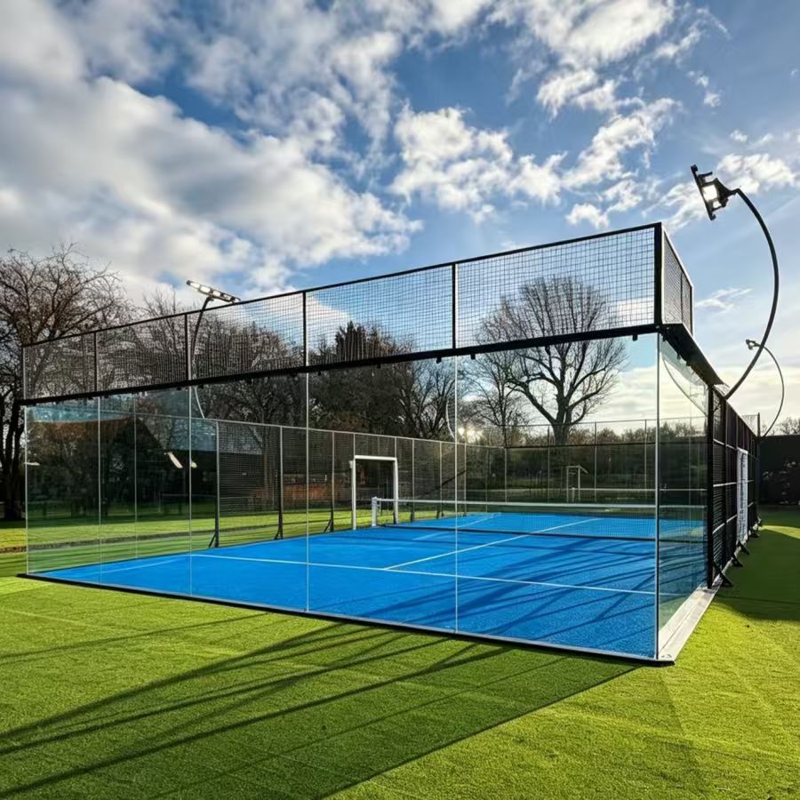 Super Panoramic Padel Court Cornerless Design Professional Court