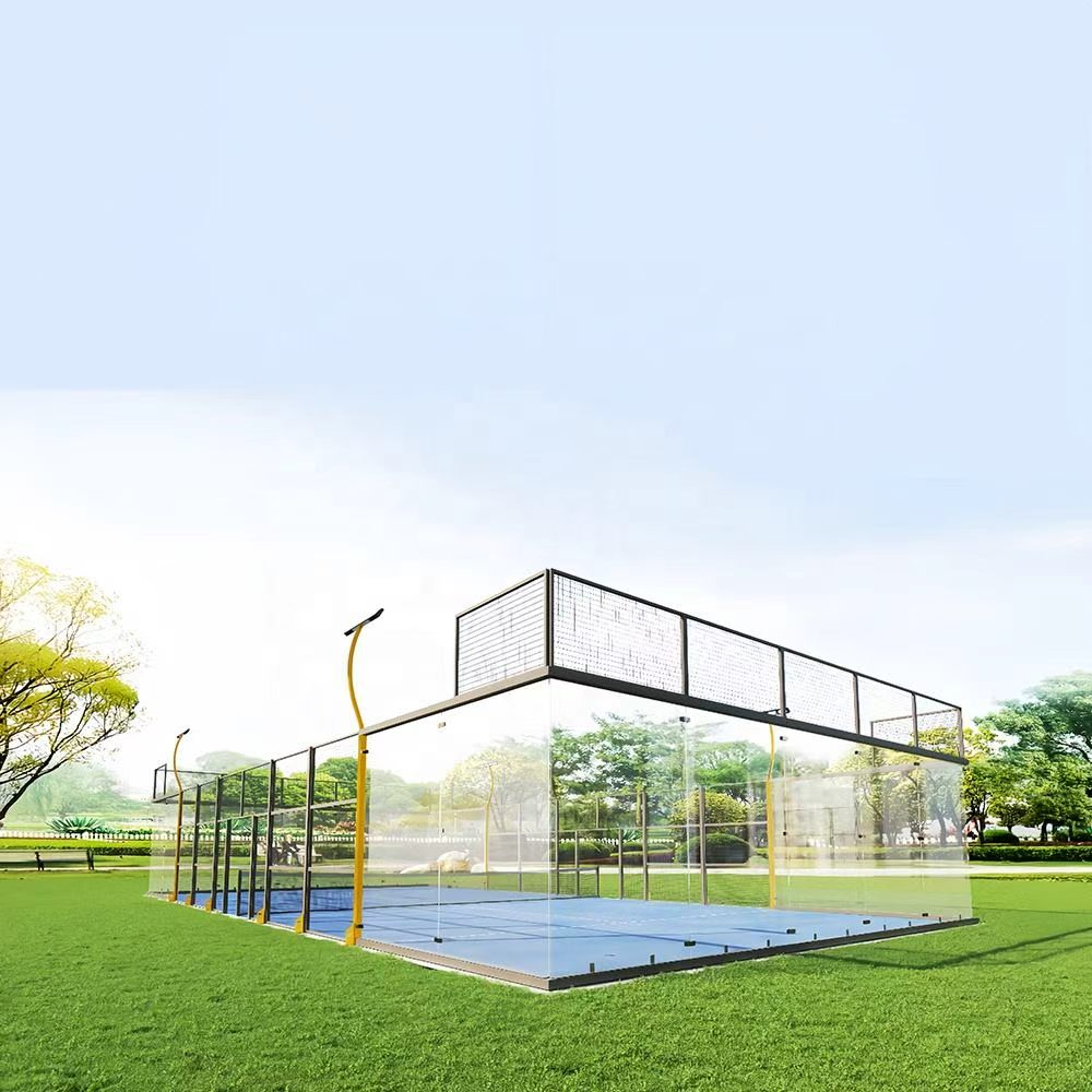 Super Panoramic Padel Court Cornerless Design Professional Court