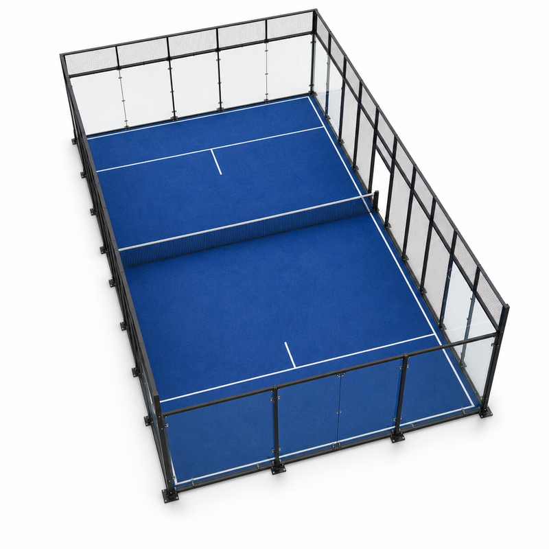 Classic FIP Standard Padel Court, 20×10m Modular Steel Structure