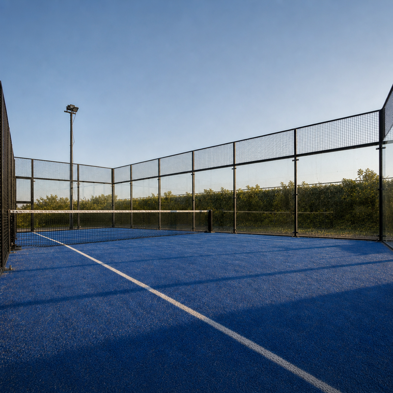 Classic FIP Standard Padel Court, 20×10m Modular Steel Structure