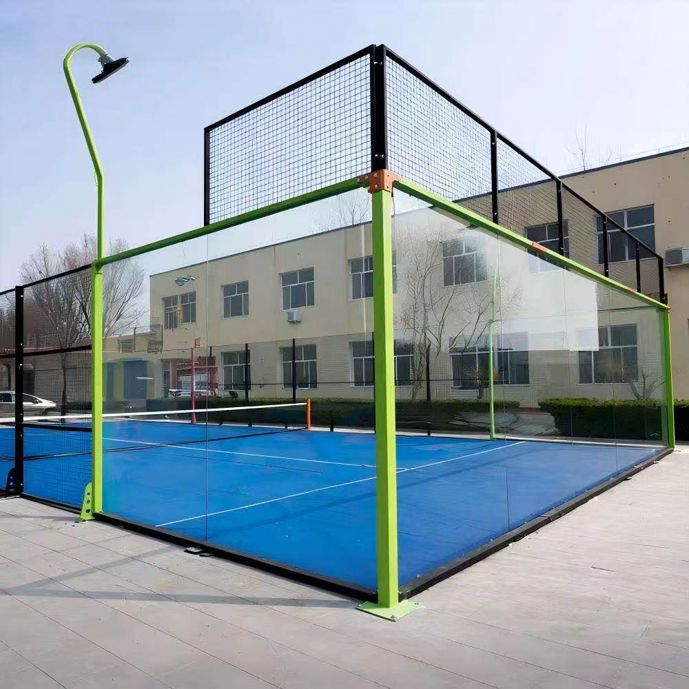 Classic Panoramic Padel Tennis Court with 12mm Tempered Glass