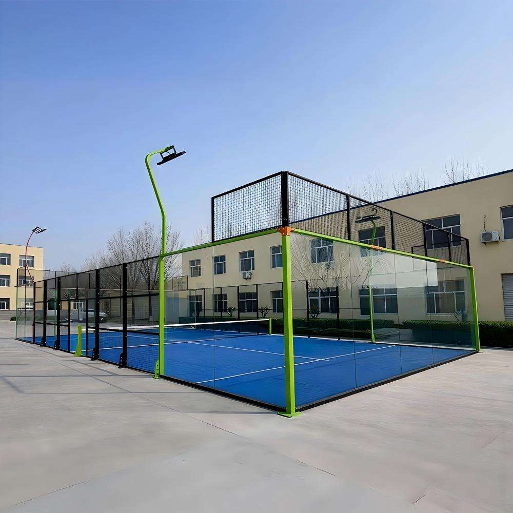 Classic Panoramic Padel Tennis Court with 12mm Tempered Glass